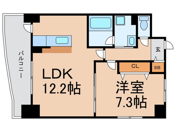 綾小路パレスの物件間取画像